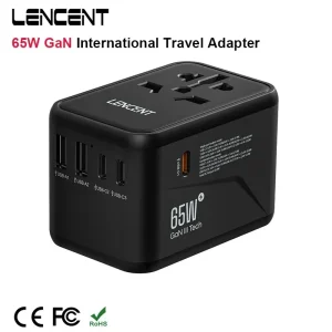 LENCENT 65W/100W GaN International Travel Adapter